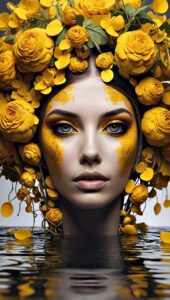 woman, portrait, creativity